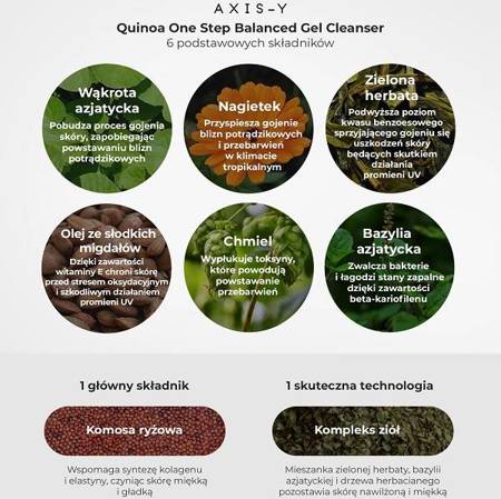 AXIS-Y Quinoa One Step Balanced Gel Cleanser 180ml