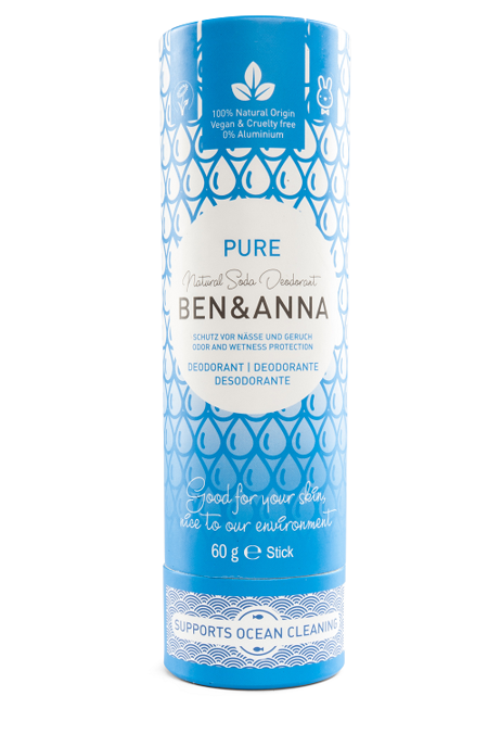 BEN&ANNA Natural Soda Deodorant Pure 60g