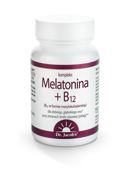 Dr. Jacob&#039;s Melatonina i B12 60 tabletek