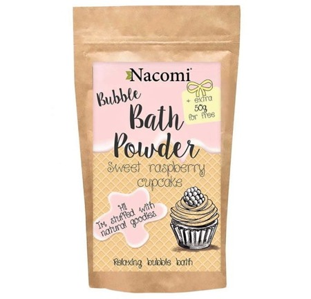 NACOMI Bubble Bath Powder Sweet Raspberry Cupcake 150g