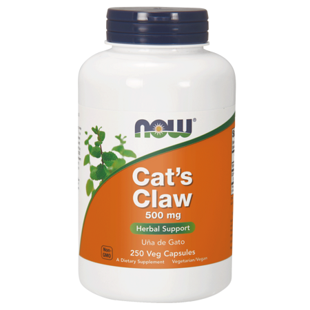 Now Foods Cat&#039;s Claw - Koci pazur 500mg 250 wegańskich kapsułek