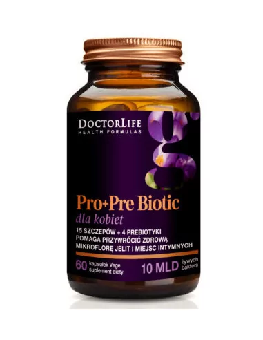 ProbioFlora Women probiotyki dla kobiet 14 szczepów & 4 prebiotyki suplement diety 60 kapsułek