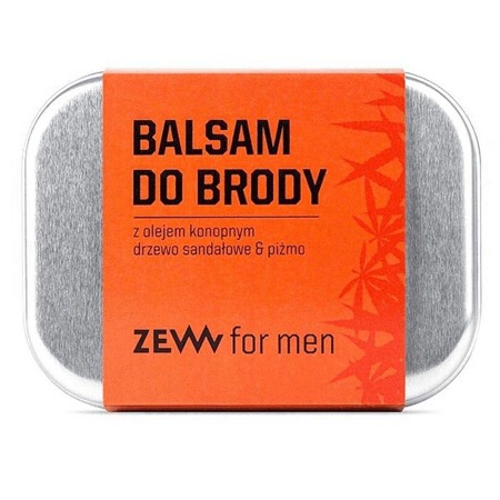 ZEW FOR MEN Balsam do brody zawiera olej konopny drzewo sandałowe i piżmo 80ml