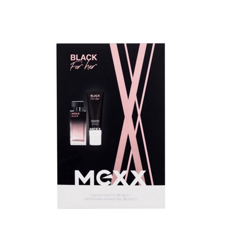 mexx black woman woda toaletowa 30 ml   zestaw