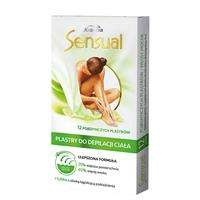 Joanna Sensual plastry do depilacji ciała włosy mocne 12szt + tubka z oliwką łagodzącą 10ml