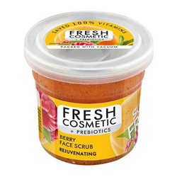 Fresh Cosmetic + Prebiotics Rejuvenating Berry Face Scrub odmładzający jagodowy peeling do twarzy 50ml