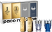 PACO RABANNE 1 Million Edt 5ml + 1 Million Parfum 5ml + Invictus Edt  5ml + Invictus Legend Edp 5ml
