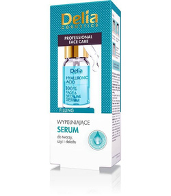 Delia Professional Face Care wypełniające serum do twarzy szyi i dekoltu Kwas Hialuronowy 10ml
