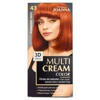 Joanna Multi Cream Color farba do włosów 43 Płomienny Rudy