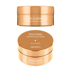 Gold Snail Nutritive Eye Patch ujędrniające hydrożelowe płatki pod oczy z mucyną ślimaka i złotem koloidalnym 60szt