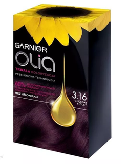 GARNIER Olia farba do włosów 3.16 Głęboki Fiolet