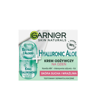 Garnier Hyaluronic Aloe Cream lekki krem odżywczy do skóry suchej i wrażliwej 50ml