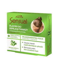 Joanna Sensual plastry do depilacji twarzy Zielona Herbata 12szt + tubka z oliwką łagodzącą podrażnienia 10ml