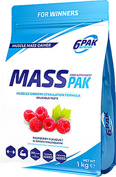 6PAK Mass PAK 1 kg o smaku malinowym