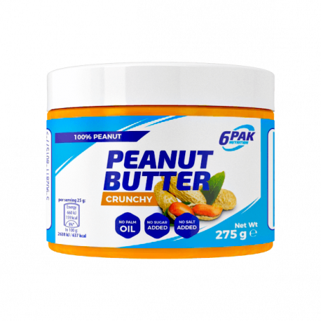 6PAK Peanut Butter Crunchy PAK 275g