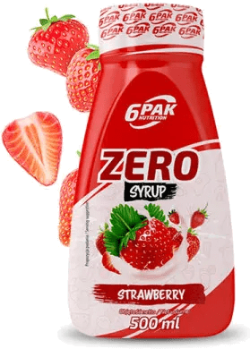 6PAK Syrop Zero 500 ml o smaku truskawkowym