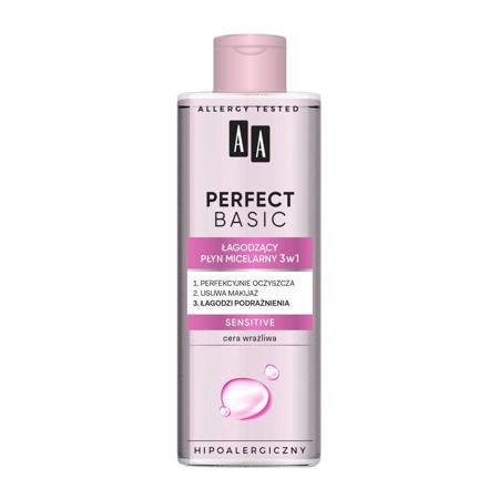 AA Perfect Basic łagodzący płyn micelarny 3w1 Sensitive 200ml