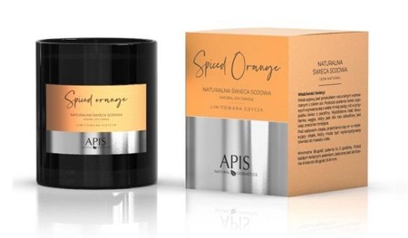 APIS Naturalna Świeca Sojowa Spiced Orange 220g