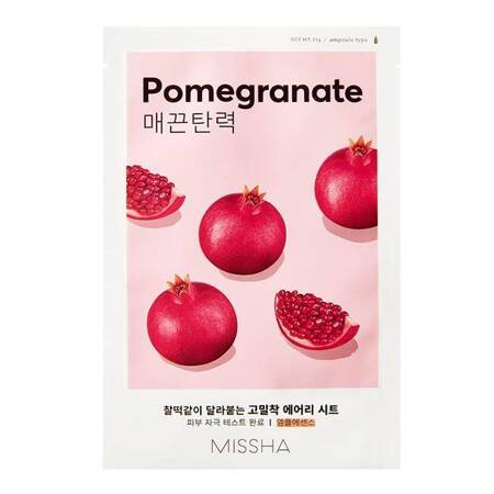 Airy Fit Sheet Mask ujędrniająca maseczka w płachcie z ekstraktem z granatu Pomegranate 19ml