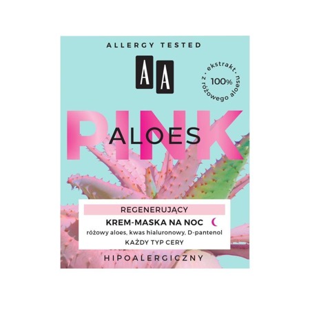 Aloes Pink regenerujący krem-maska na noc 50ml