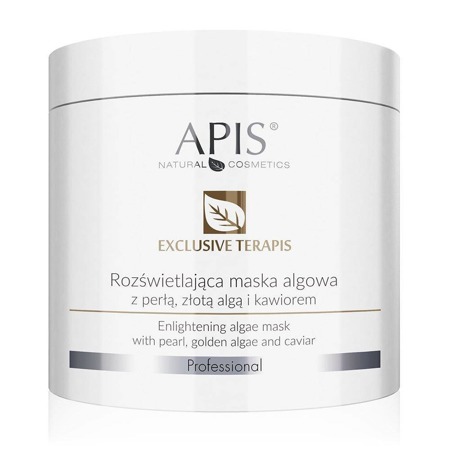 Apis Exclusive Terapis rozświetlająca maska algowa z perłą złotą algą i kawiorem 250g