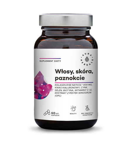 Aura Herbals Kolagen Rybi NatiCol® 800mg 60 kapsułek