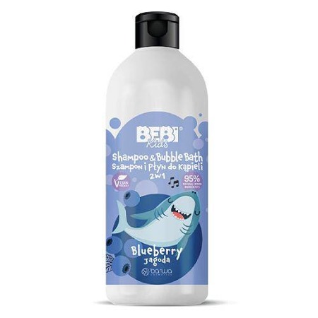 BARWA Bebi Kids Shampoo & Bubble Bath 2w1 Blueberry 500ml