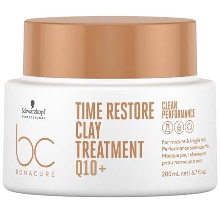 BC Bonacure Time Restore Clay Treatment wzmacniająca maska glinkowa do włosów dojrzałych i kruchych 200ml