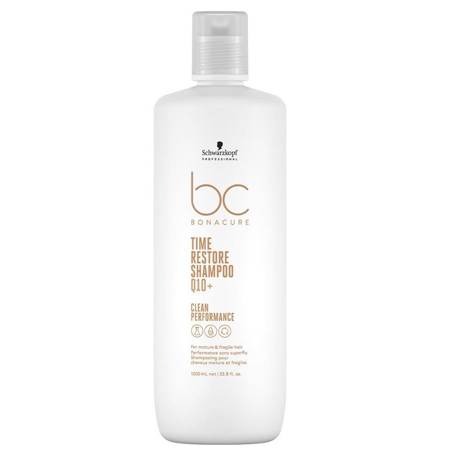 BC Bonacure Time Restore Shampoo delikatnie oczyszczający szampon do włosów dojrzałych 1000ml