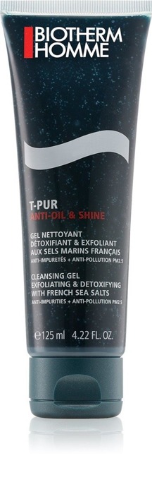 BIOTHERM T-Pur Anti - Oil & Shine Cleansing Gel Exfoliating & Detoxifying 125ml