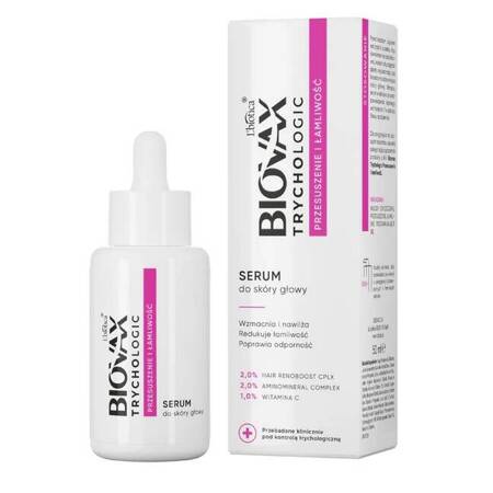 BIOVAX Trychologic Przesuszenie i Łamliwość serum do skóry głowy 50ml