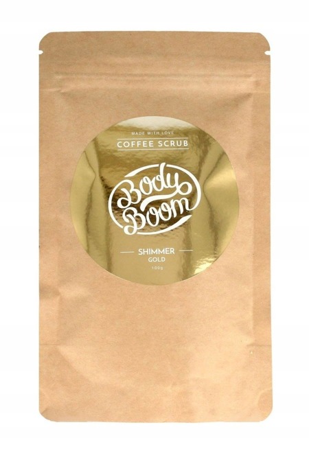 BODY BOOM Coffee Scrub Shimmer Gold 100g