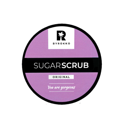 BYROKKO Sugar Scrub cukrowy peeling z płatkami kokosowymi 170g