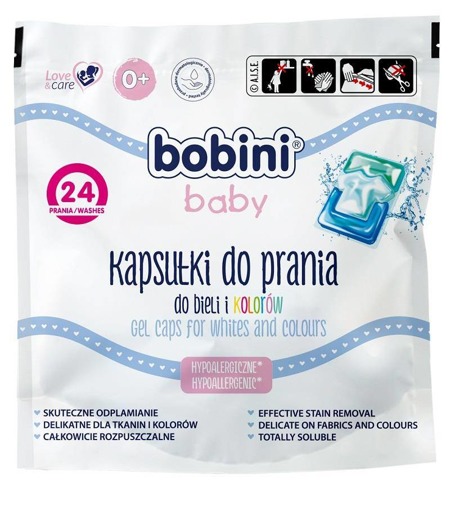 Baby hypoalergiczne kapsułki do prania do bieli i kolorów 24szt