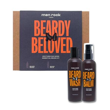 Beardy Beloved Soothing Oak Moss zestaw szampon do brody 100ml + balsam do brody 100ml