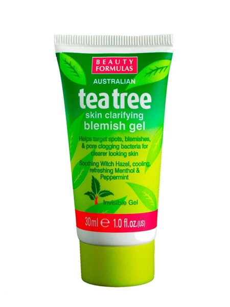 Beauty Formulas Tea Tree Skin Clarifying Blemish Gel punktowa kuracja na pryszcze 30ml