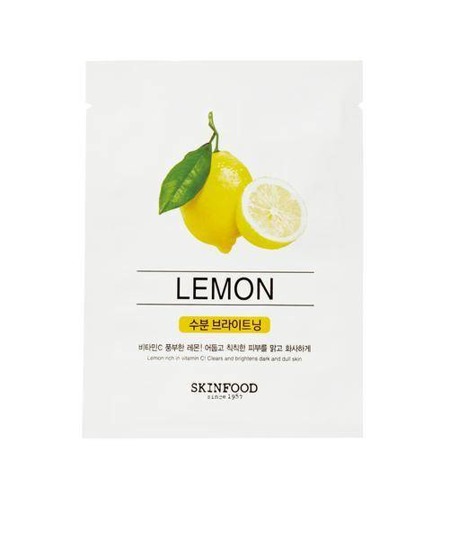 Beauty In A Food Mask Sheet Lemon rozświetlająca maseczka do twarzy w płachcie z ekstraktem z cytryny 18ml