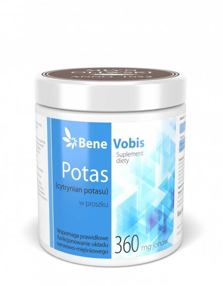 Bene Vobis Potas (cytrynian potasu) w proszku 500g