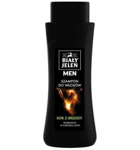 Biały Jeleń For Men hipoalergiczny szampon do włosów tonizujący z sokiem z brzozy 300ml