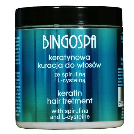 BingoSpa BingoSpa Keratynowa kuracja do włosów ze spiruliną i L-cysteiną 250g