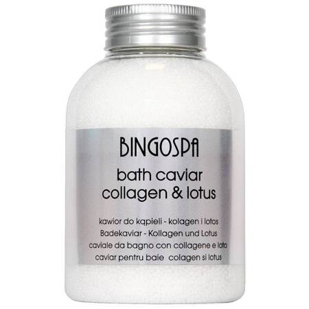 Bingospa Kawior do kąpieli Kolagen i Lotos 380g