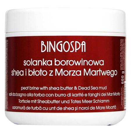 Bingospa Solanka borowinowa z błotem z Morza Martwego i masłem Shea 600g