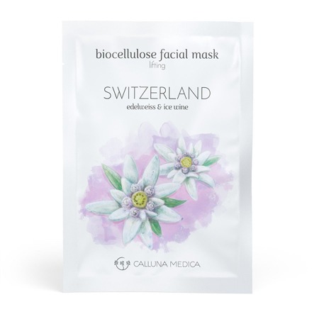 CALLUNA MEDICA Switzerland Lifting Biocellulose Facial Mask Edelweiss & Ice Wine 12ml