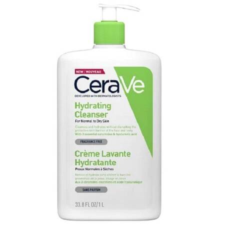 CERAVE Hydrating Cleanser nawilżajaca emulsja do mycia dla skóry suchej i normalnej 1000ml