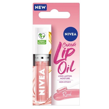 Caring Lip Oil pielęgnujący olejek do ust Rose 5.5 ml