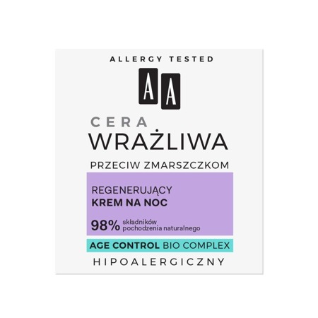 Cera Wrażliwa Przeciw Zmarszczkom regenerujący krem na noc bezzapachowy 50ml