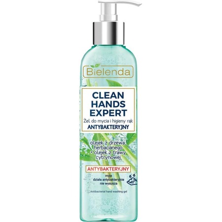 Clean Hands Expert antybakteryjny żel do mycia i higieny rąk z pompką 200ml