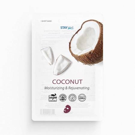 Climate Neutral Face Mask nawilżająca i ujędrniająca maska na twarz w płachcie Coconut 23g