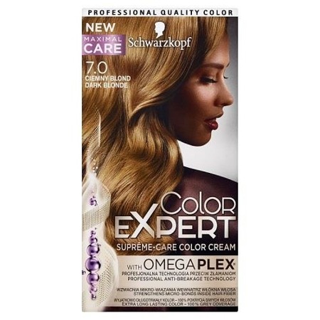 Color Expert Supreme-Care Color Cream krem trwale koloryzujący do włosów 7.0 Ciemny Blond