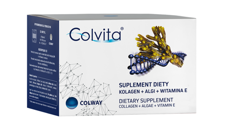 Colvita naturalny kolagen z algami i witaminą E suplement diety 60 kapsułek